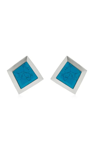 IXV04 Turquoise 22K Gold-Plated Earrings