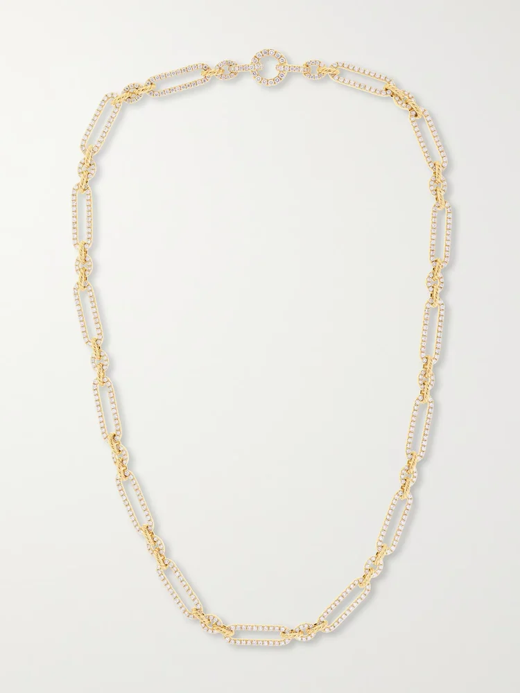 Lexington 18-karat gold diamond necklace