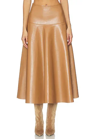 Vita Maxi Skirt in Pale Toffee