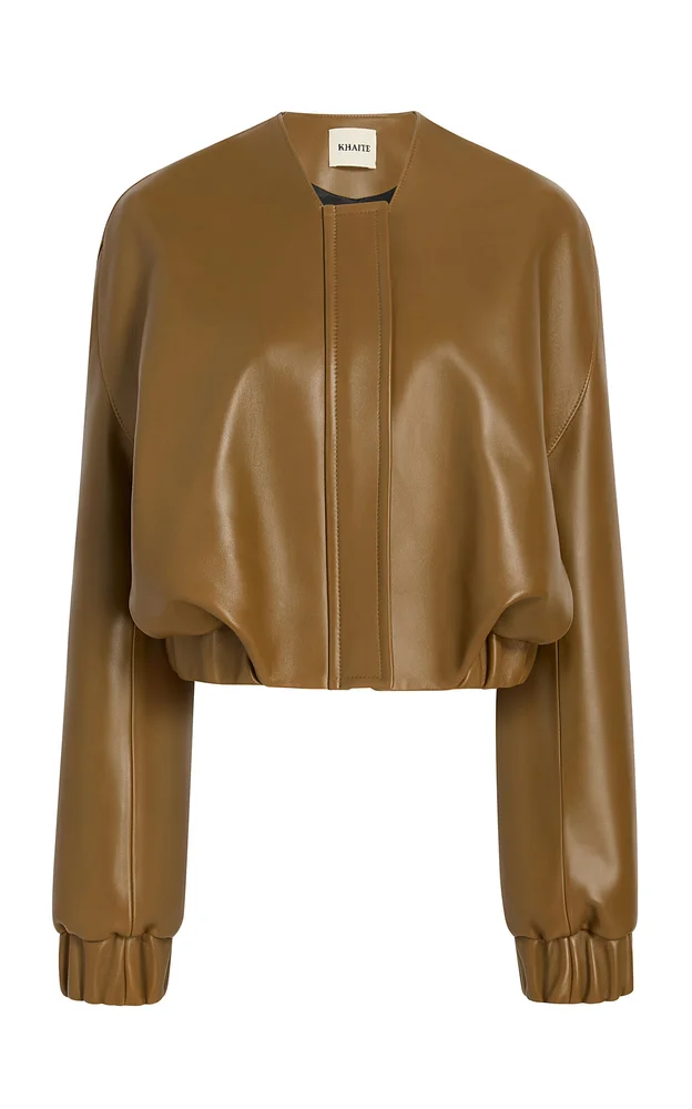 Cordan Plonge Leather Bomber Jacket