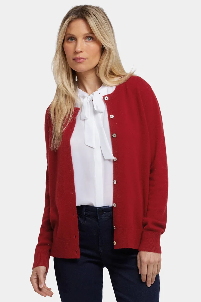 Mongolian Cashmere Duster Cardigan Sweater in Oatmeal