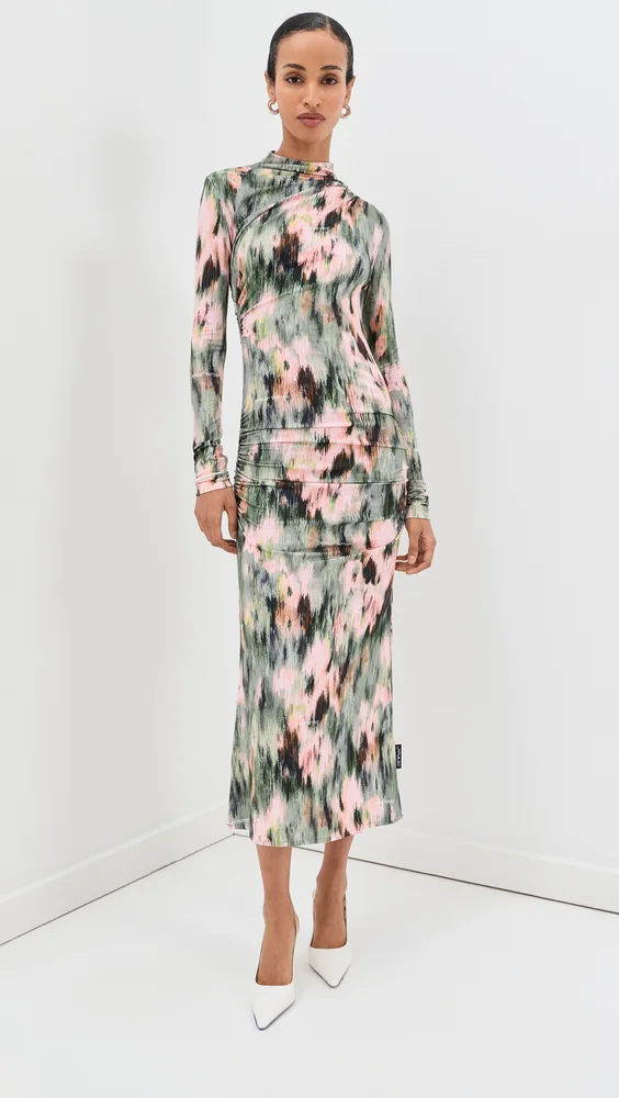 Chinè Draped Midi Dress