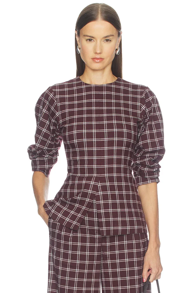 Janey Ruched Sleeve Top