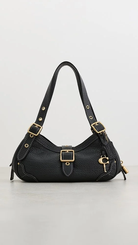 Textured Pebble Leather Drifter Shoulder Bag 31