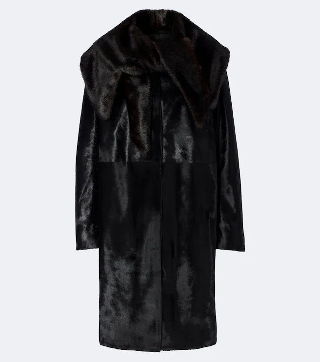 Lotta calf-hair coat