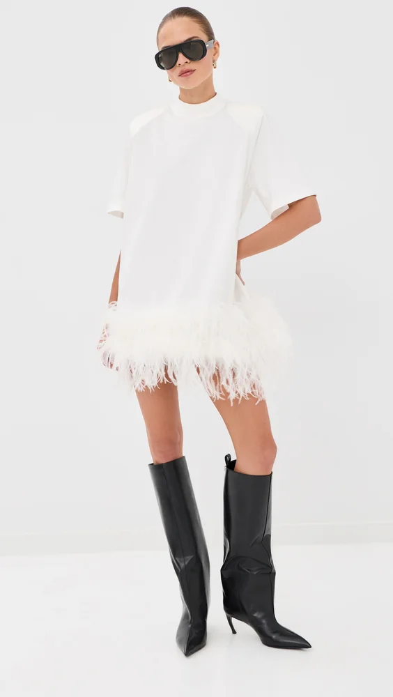 Feather Mini Dress