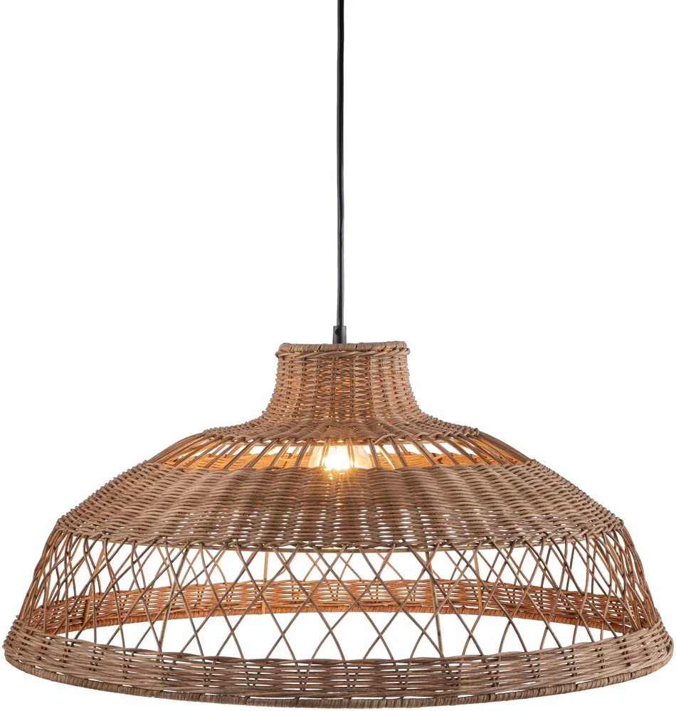 Borum Dimmable Rattan Dome Pendant