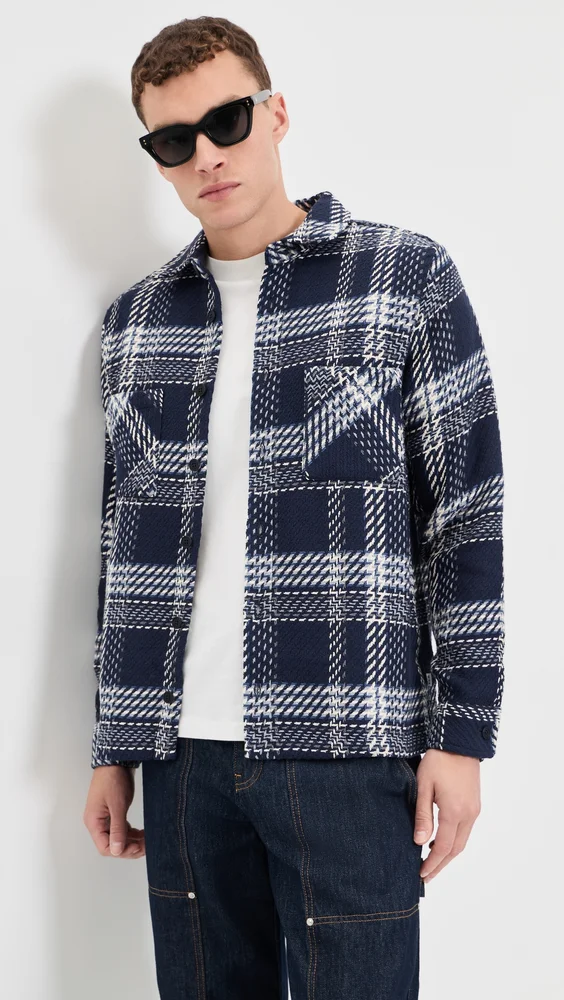 Whiting Plaid Weave Overshirt