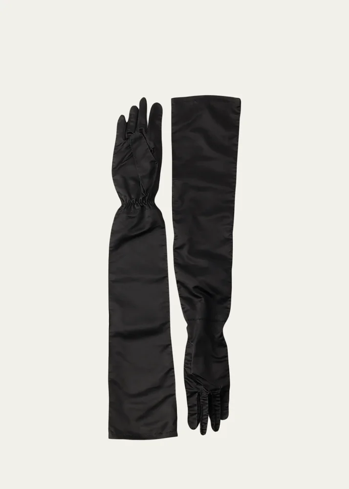 Long Silk Gloves