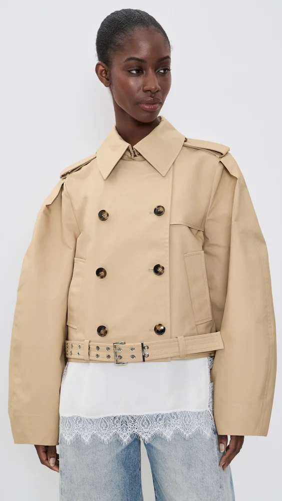 Double Cotton Belted Jacket