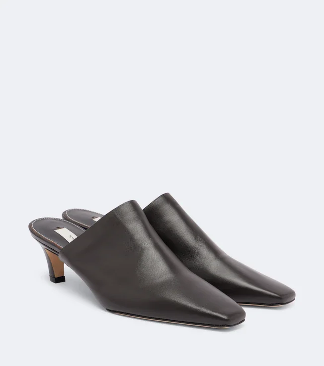 Leather mules
