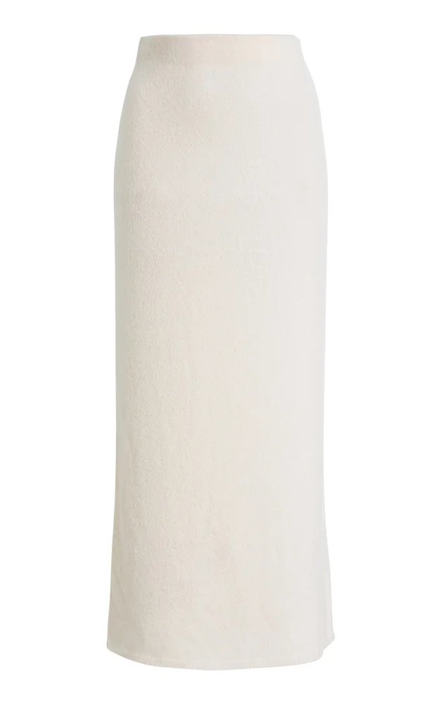 Narayan Boucle Cashmere Maxi Skirt