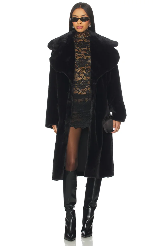 Willow Faux Fur Long Coat