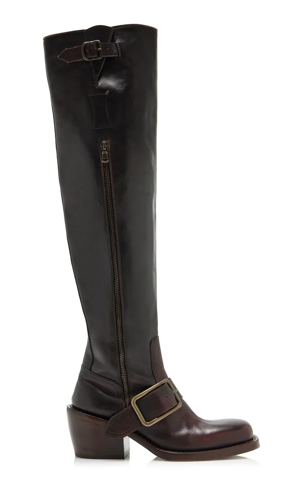 Leather Over-The-Knee Boots