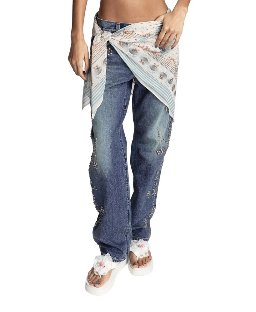 Heritage Scarf Print Chiffon Square Scarf