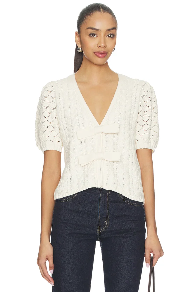 Shrunken Crew Cardigan