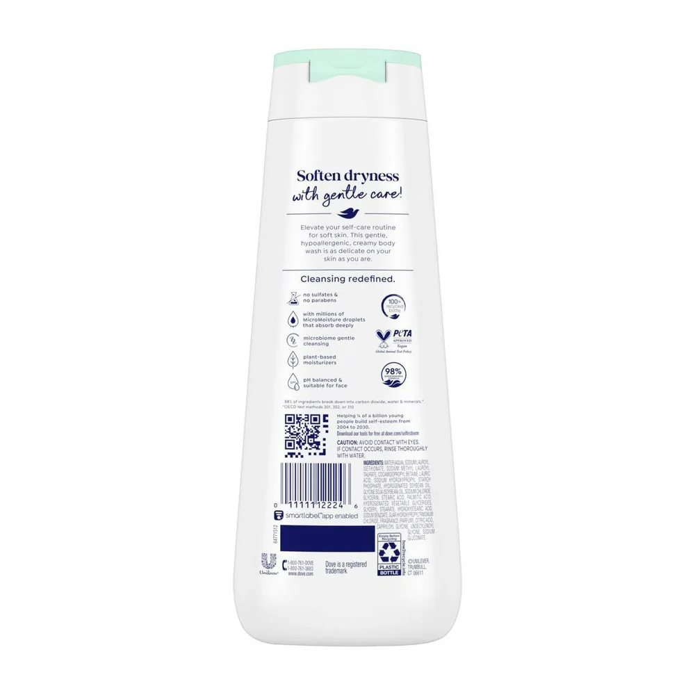 Sensitive Skin Body Wash Gentle Hypoallergenic Formula 24hr