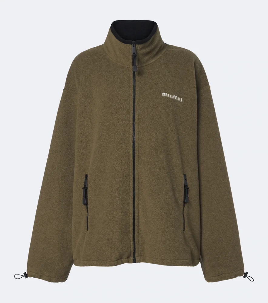 Oversized fleece jacket