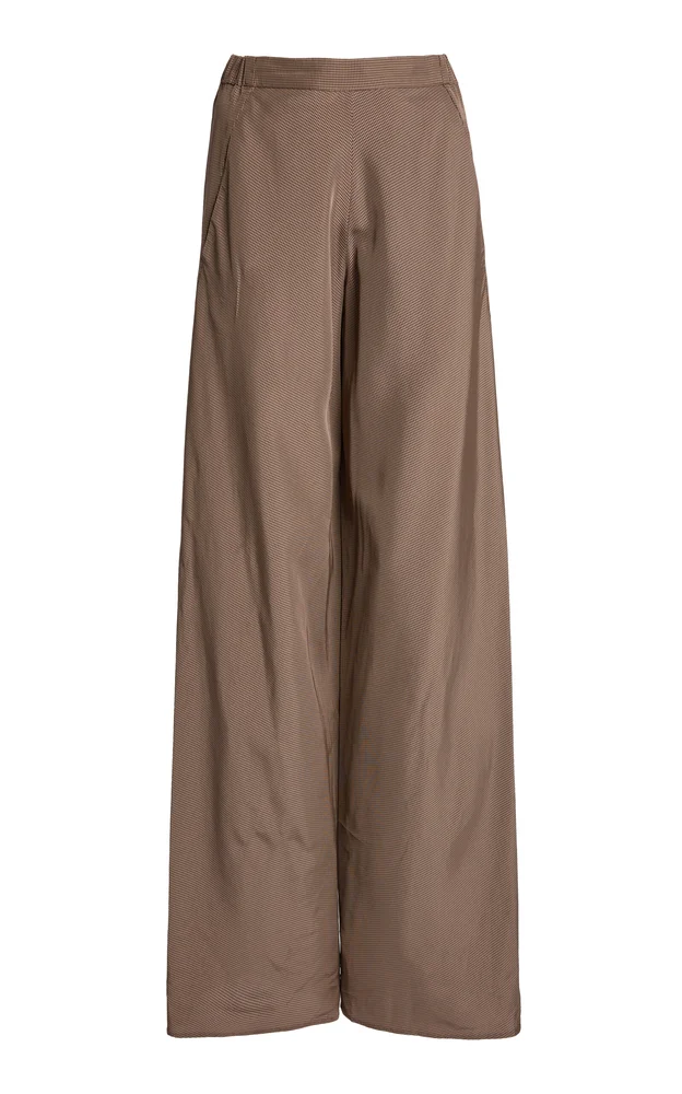 Vera Satin Wide-Leg Pants