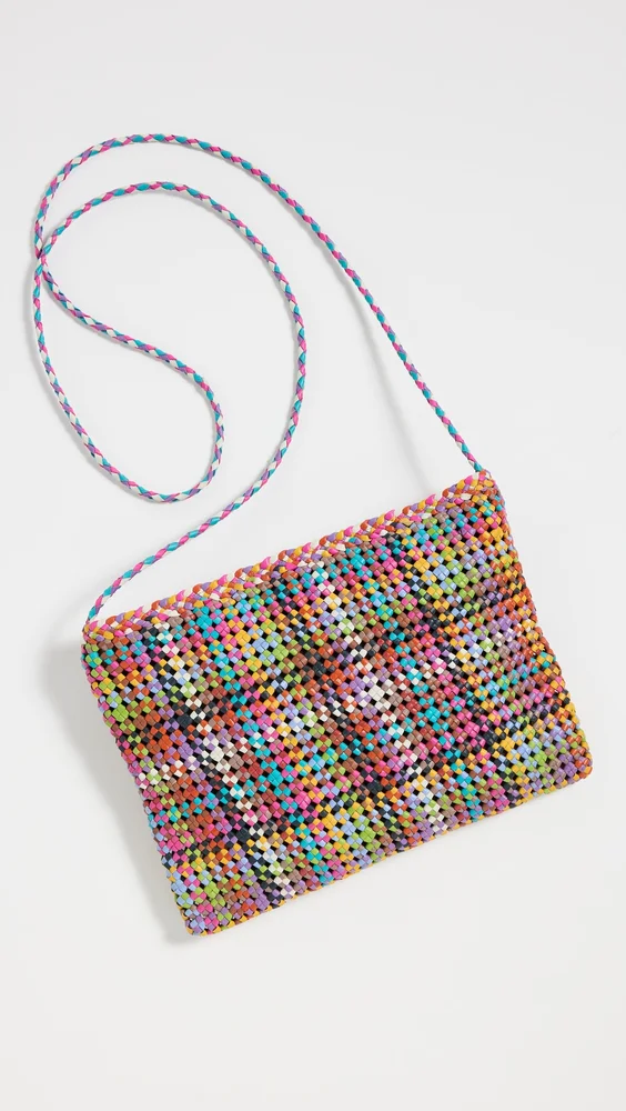 Multi Flower Pochette with Strap