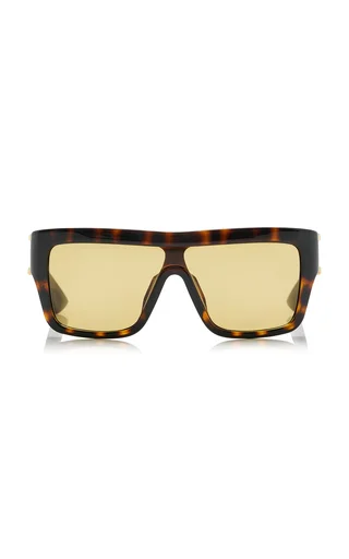 Mask-Frame Acetate Sunglasses