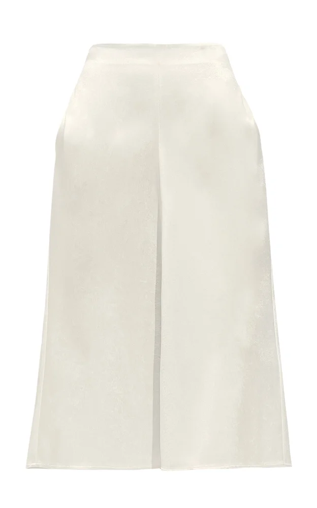 Satin Midi Slip Skirt