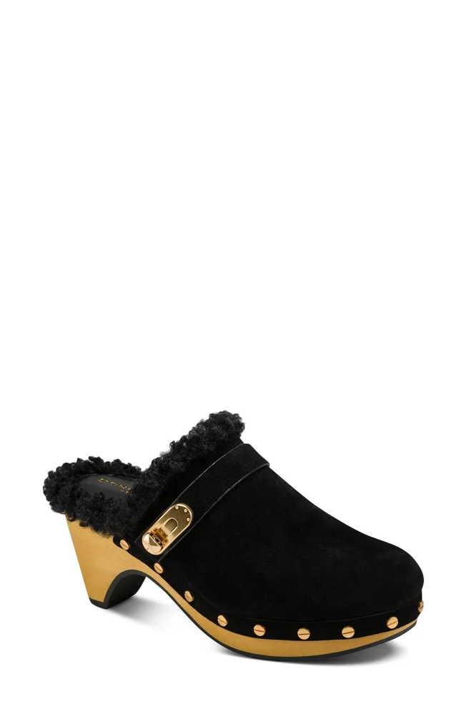 Idella Faux Shearling Clog