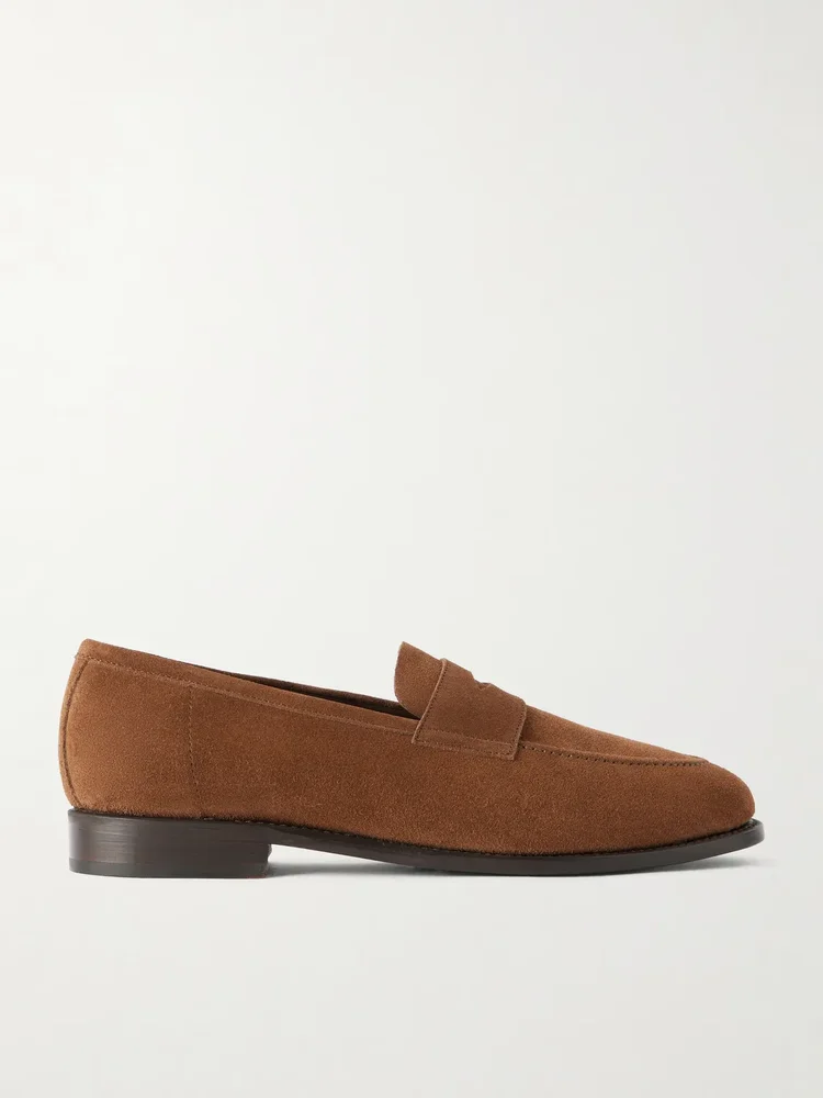 Suede Penny Loafers