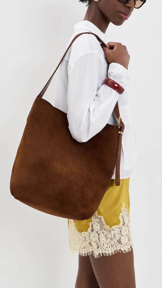 Suede Essentials Bucket Tote