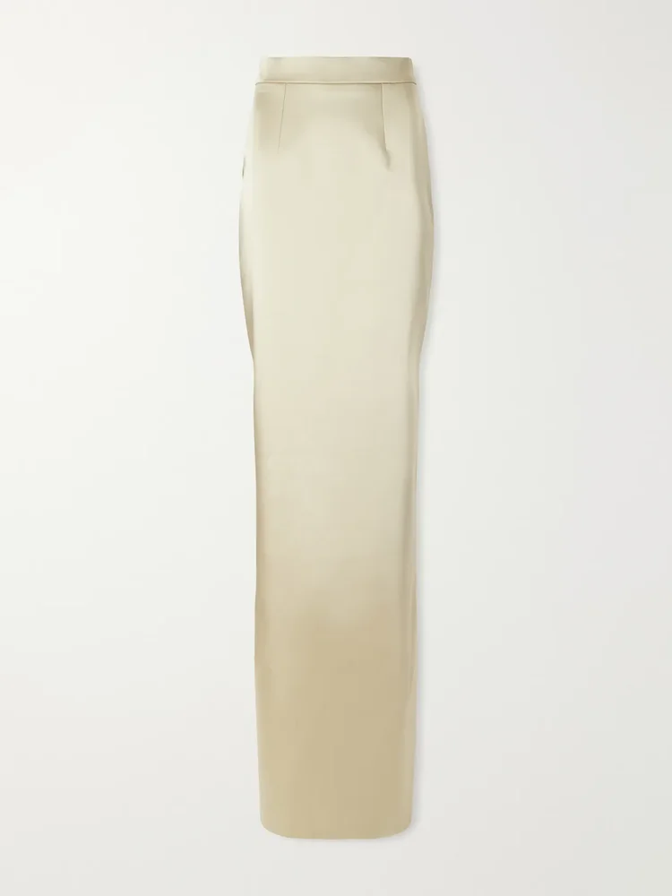Sirena satin maxi skirt