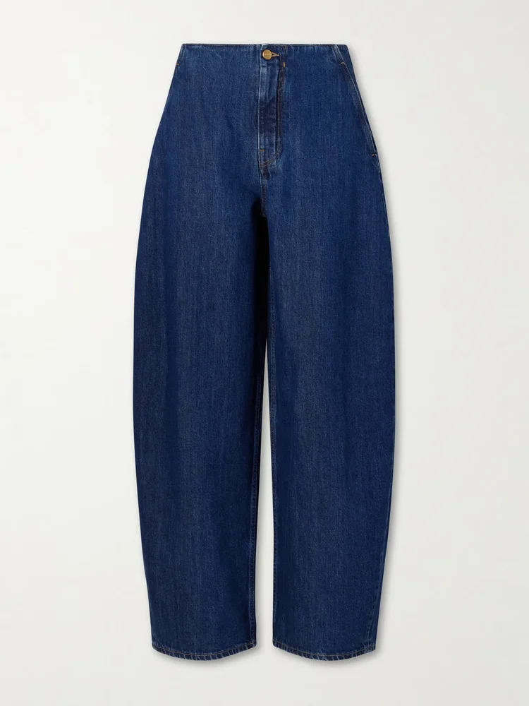 Low-rise wide-leg jeans