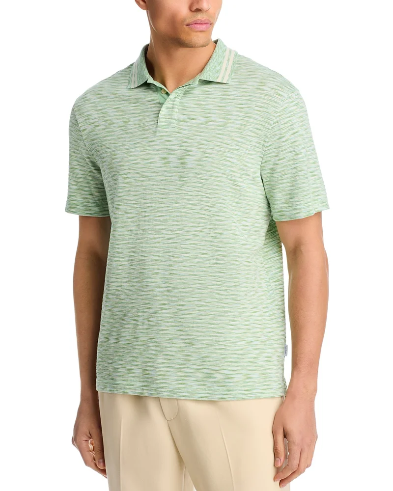 Abstract Stripe Polo Shirt