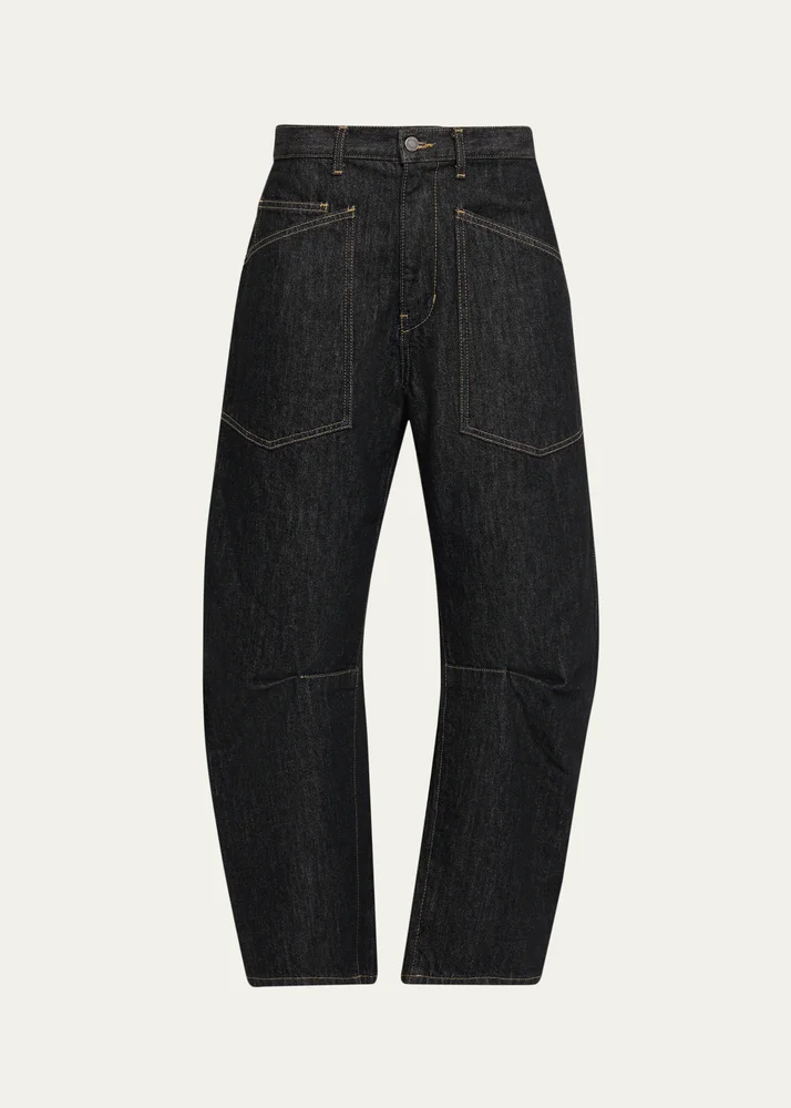 Shon Barrel-Leg Denim Jeans