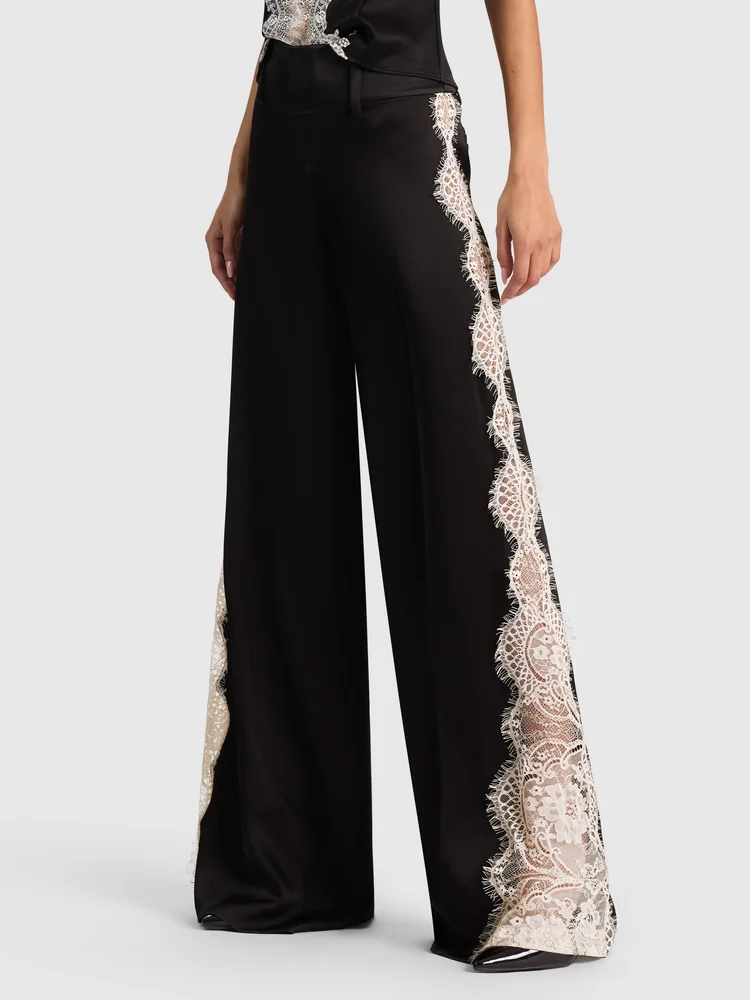 OLIVIA WIDE LEG LACE PANT