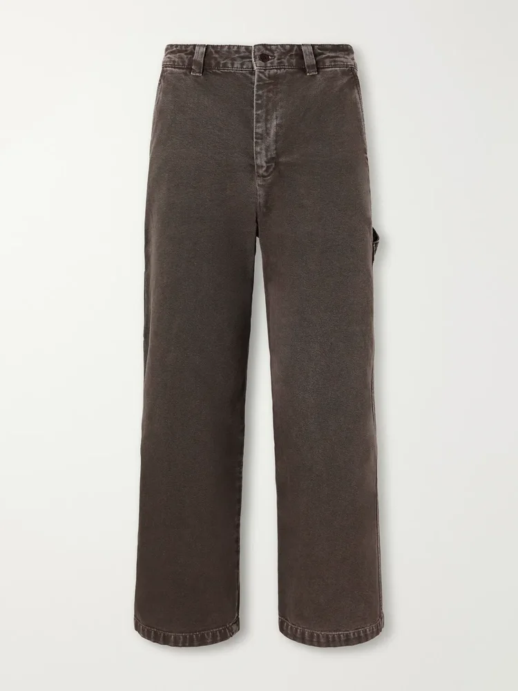 Dan Carpenter Wide-Leg Cotton-Canvas Trousers