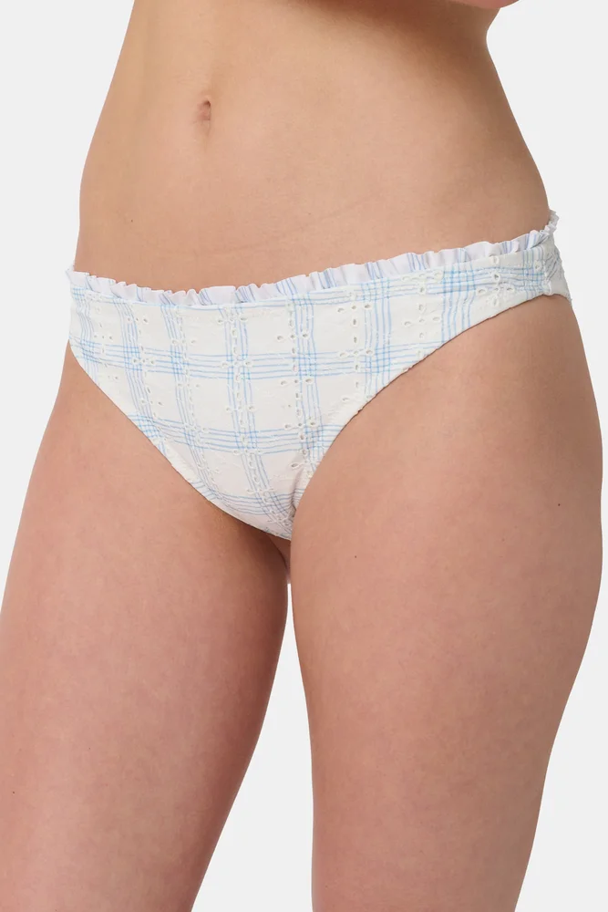 Sun Check Eyelet Sydney Bikini Bottom