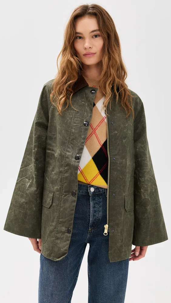 Alex Mill Chiltern Street Barn Jacket In Waxed Cotton