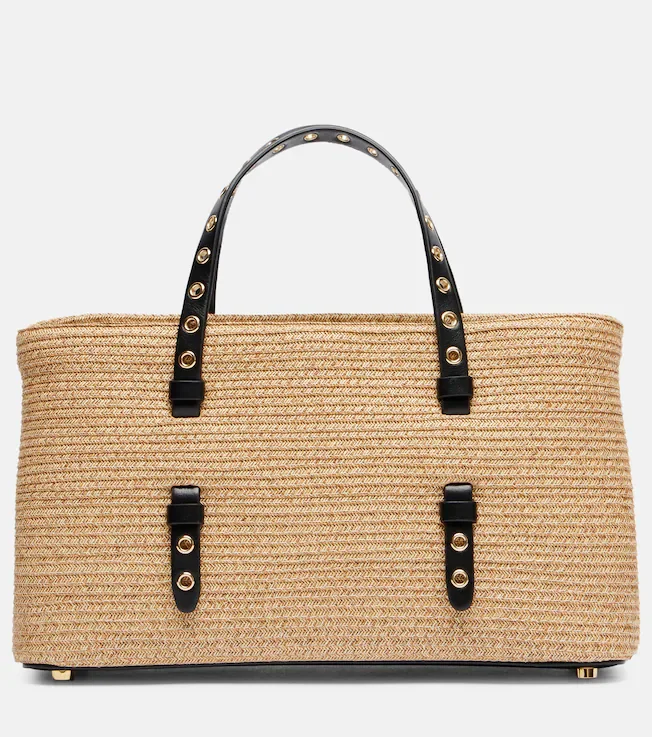 Mina 25 Medium woven tote bag