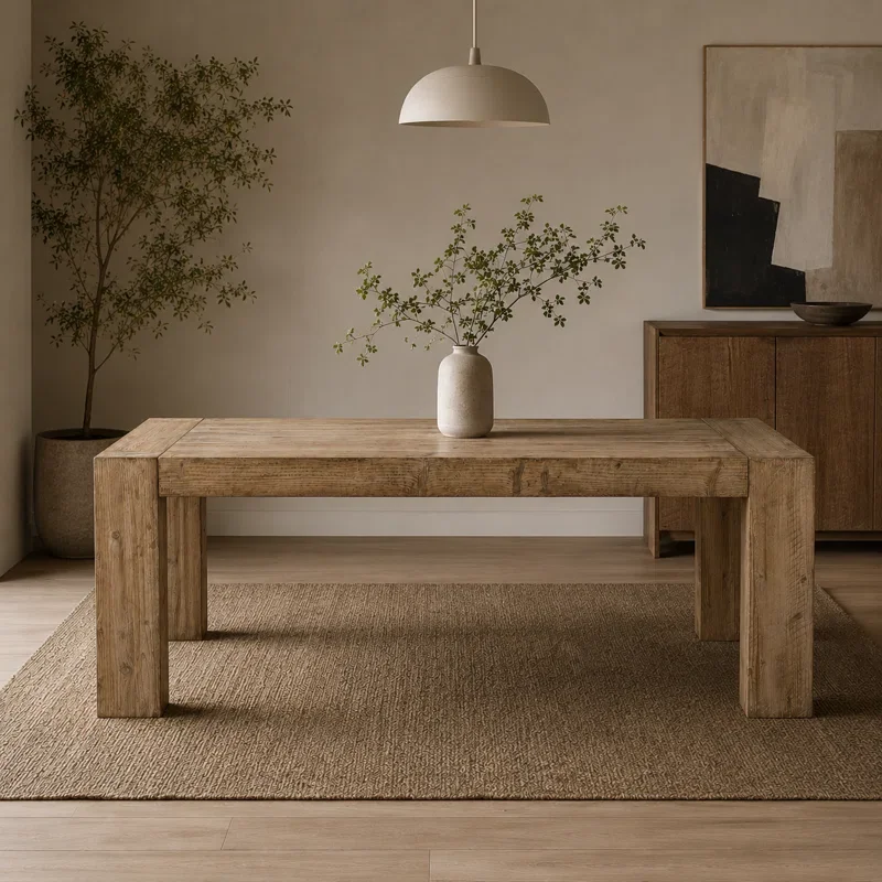Mao Dining Table, 84-Inch Rectangular Top