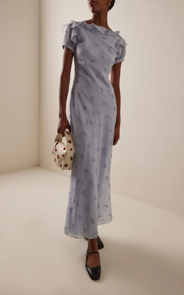 Lafont Embroidered Maxi Dress