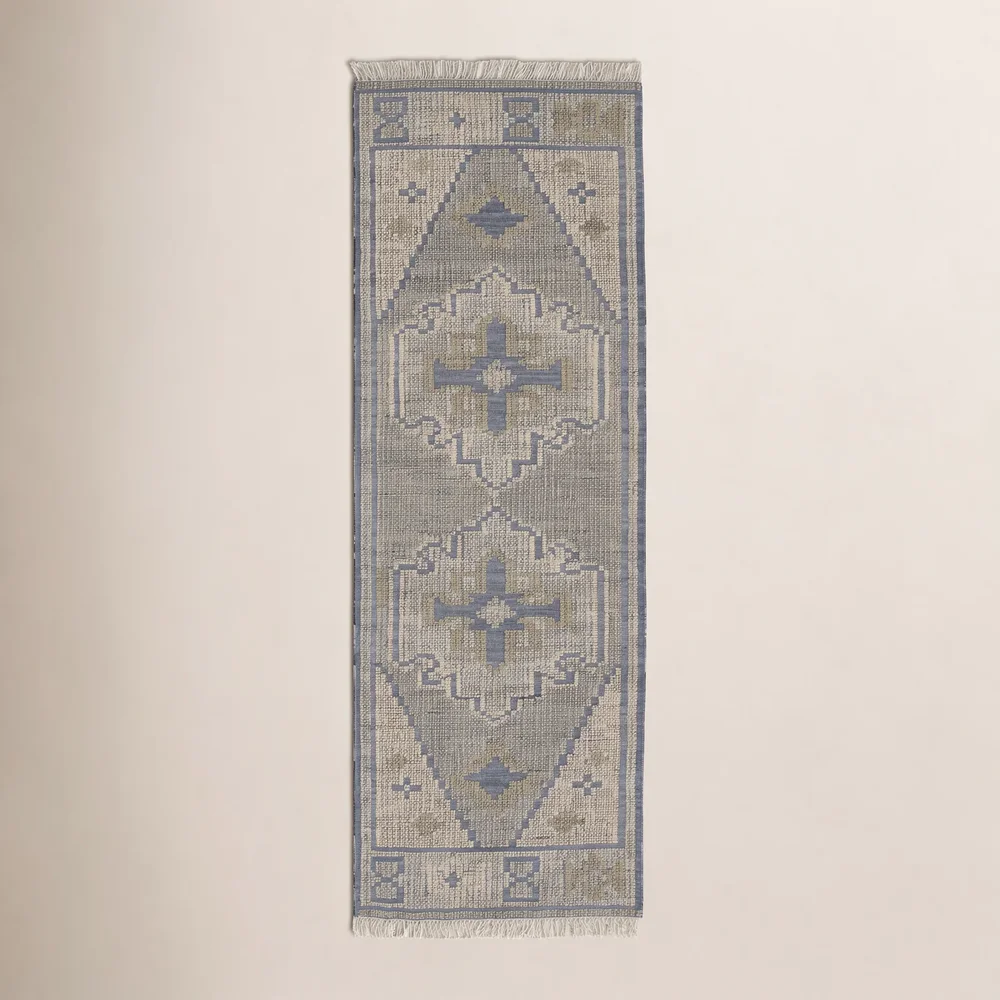 Aris Oriental Handmade Flatweave Wool and Cotton Rug