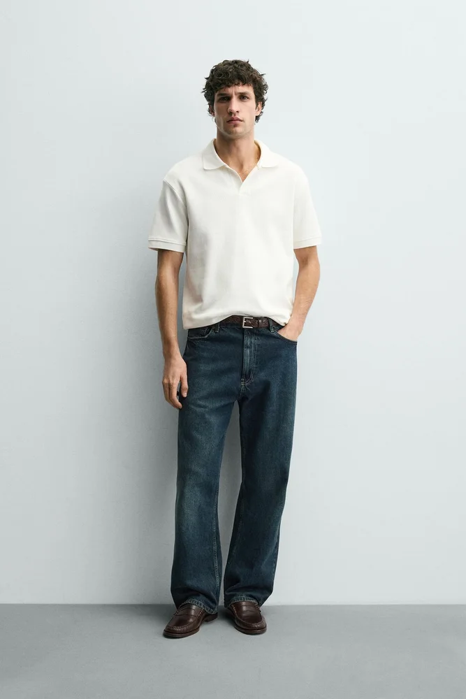 VERTICAL TEXTURED POLO