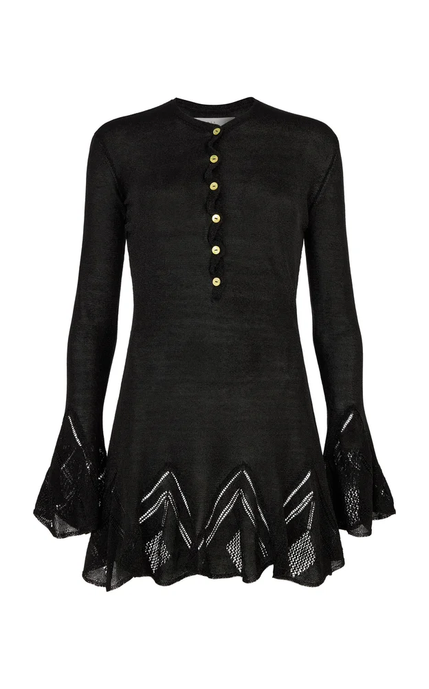 Cardigan Knit Mini Dress