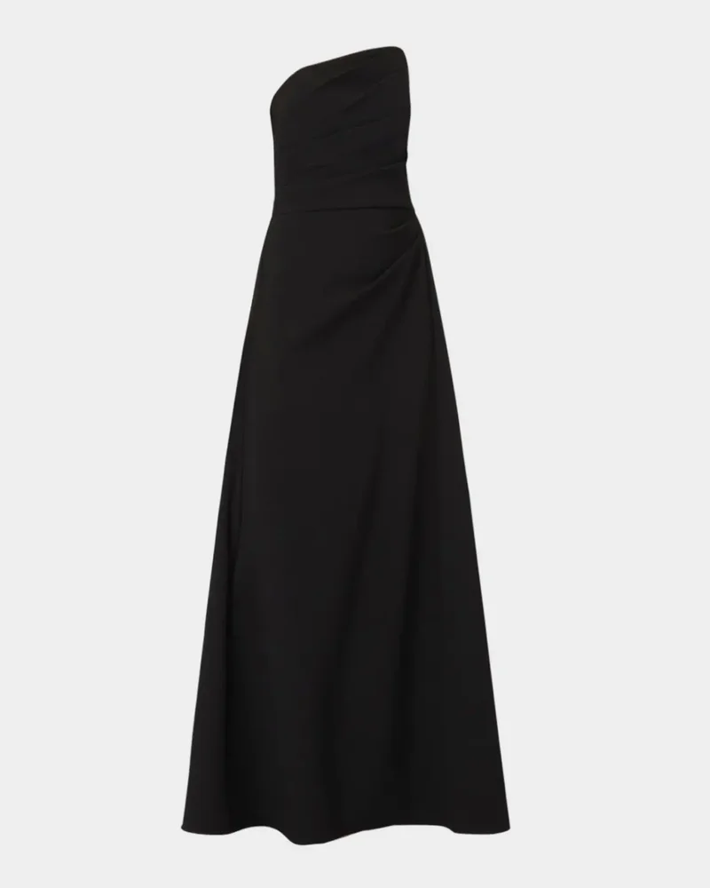 Dory Asymmetric Strapless Gown
