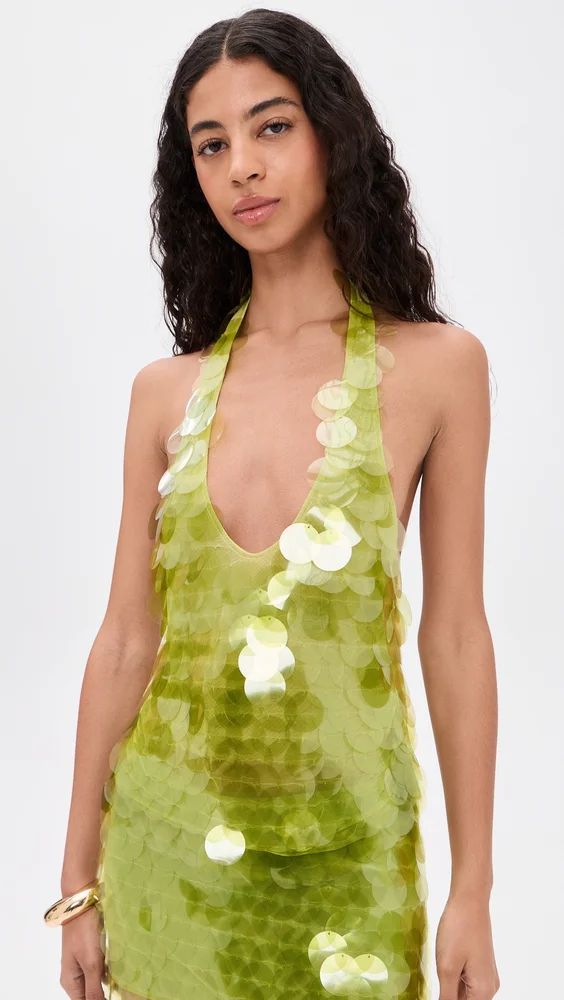 Paloma Top In Matcha