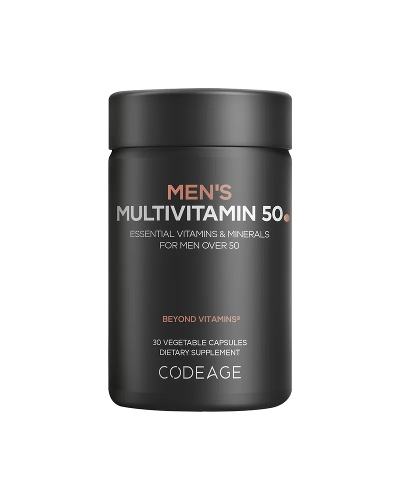 Men's Multivitamin 50, Essential Vitamins & Minerals for Men Over 50, CoQ10, Lutein