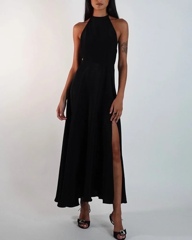 Rosa Charmeuse Midi Dress