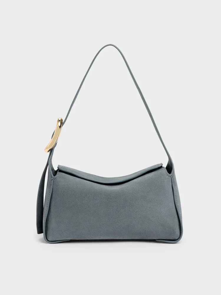 Aislin Shoulder Bag, Smoky Blue