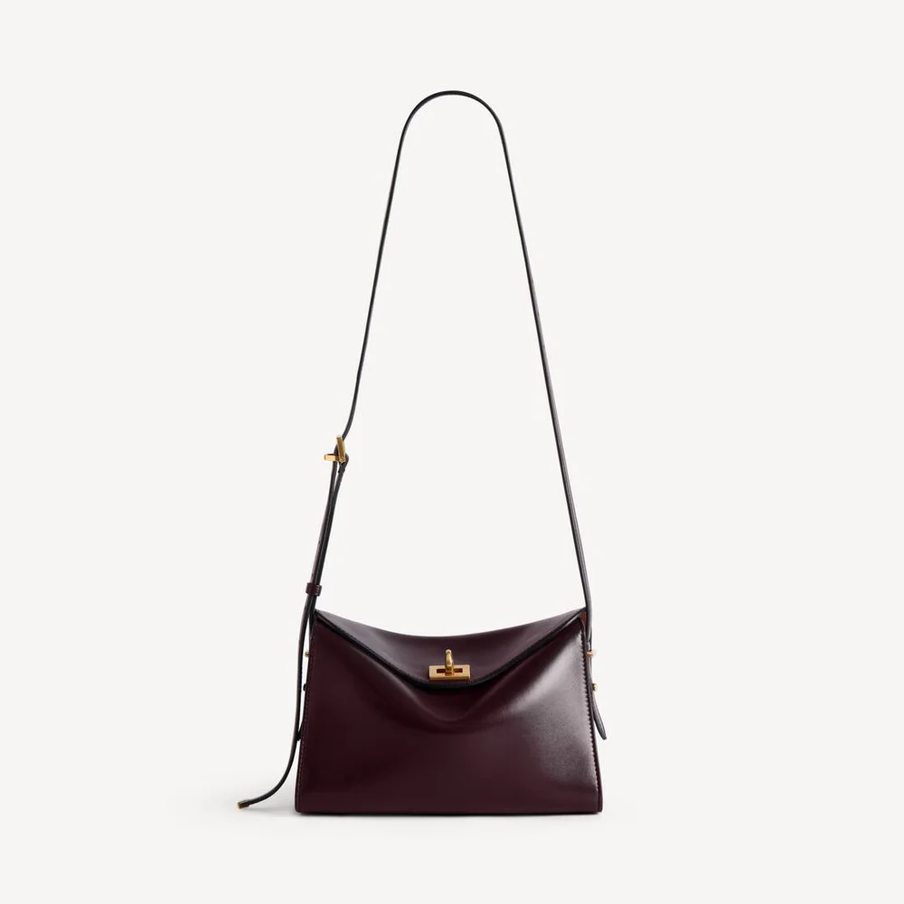 Balenciaga Le 7 Shoulder Nano Bag in Raisin