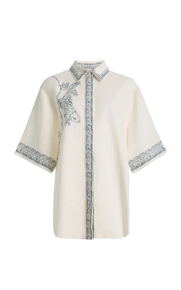 Lucky Printed Linen Shirt